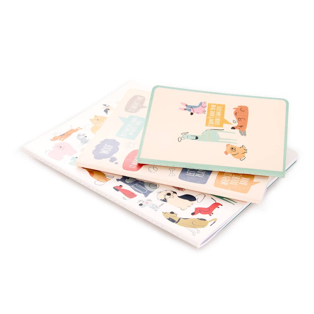 If Dogs Could Talk Stitched Notebook Set