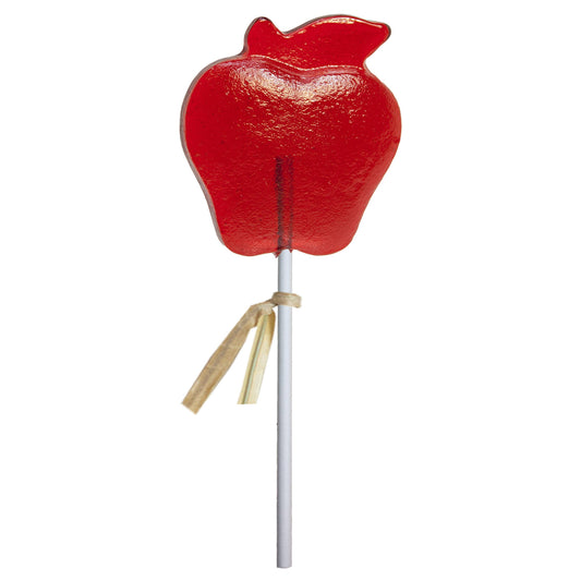 Fall Red Apple Hard Candy Lollipop