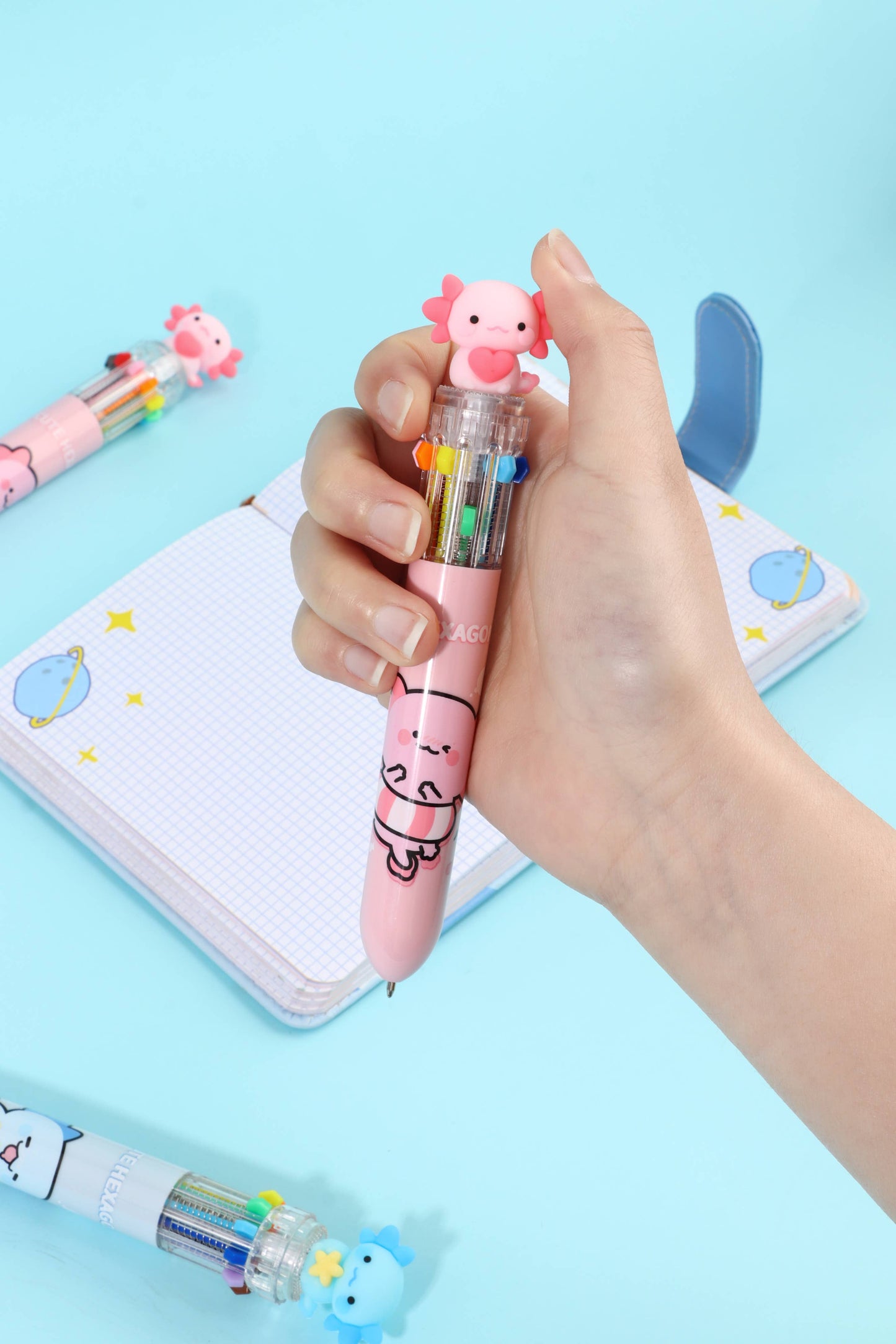 23035 Axolotl 10-Color Retractable Ball Pen-36