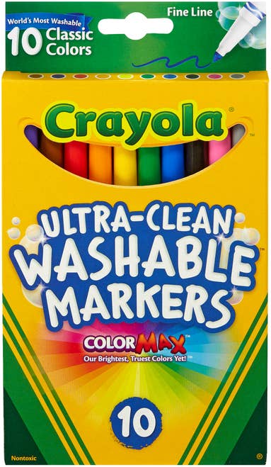 10 Count Crayola Fine Line Washable Markers