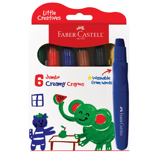 Little Creatives Jumbo Creamy Crayons 6 Ct