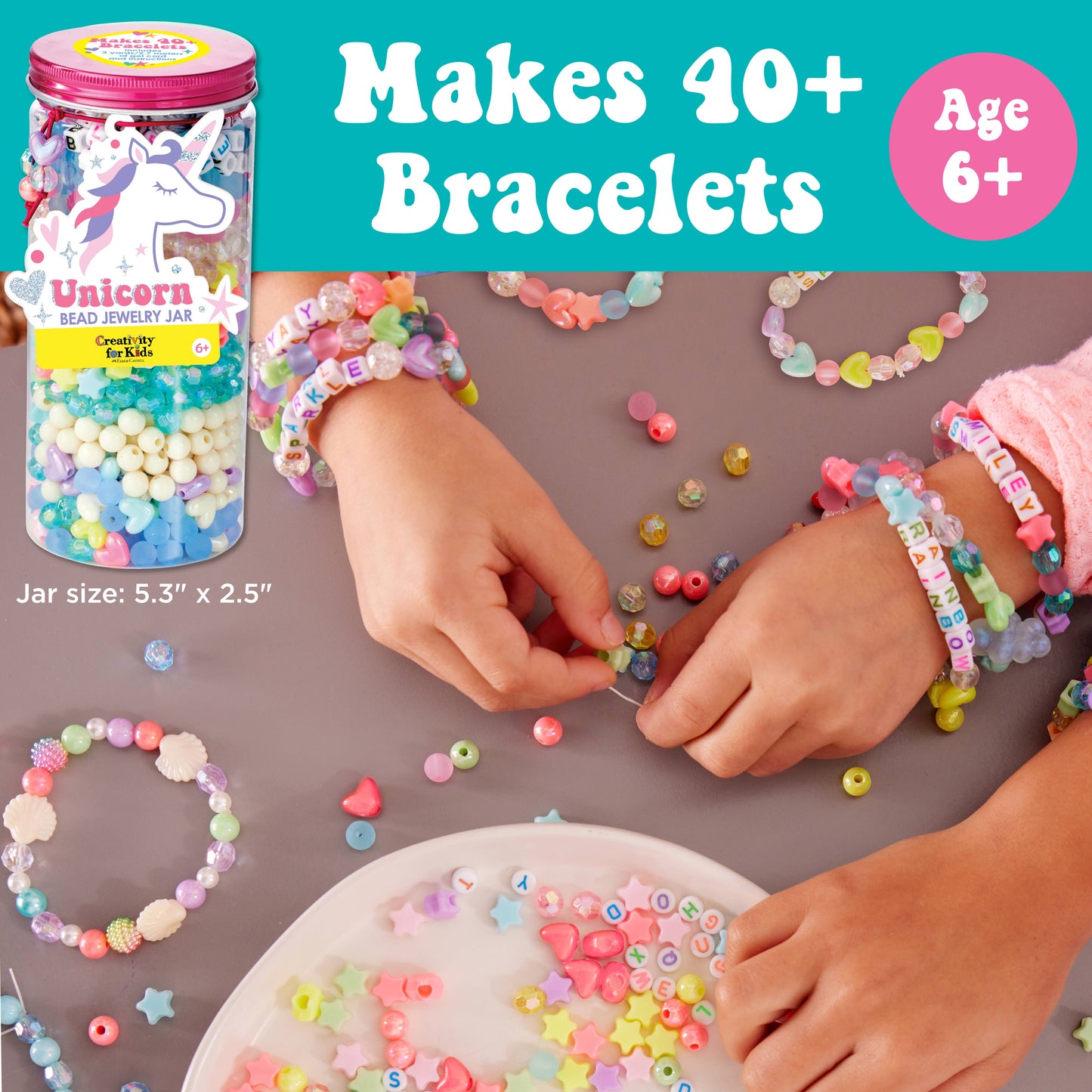 Bead Jewelry Jars - Assorted 6 Pack Case