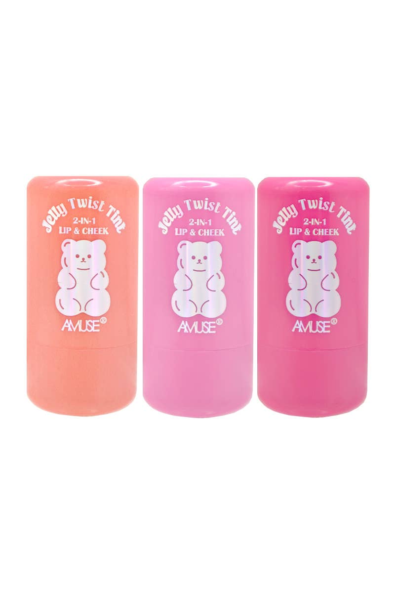 Amuse BL3147MIX Jelly Twist 2-in-1 Lip & Cheek Tint - 24 pcs