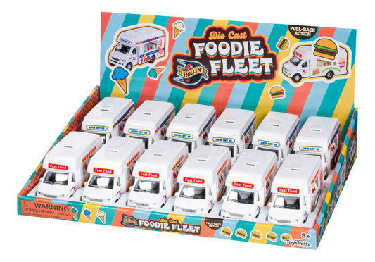 Toysmith Foodie Fleet Die Cast Asst-Toy Food Trucks