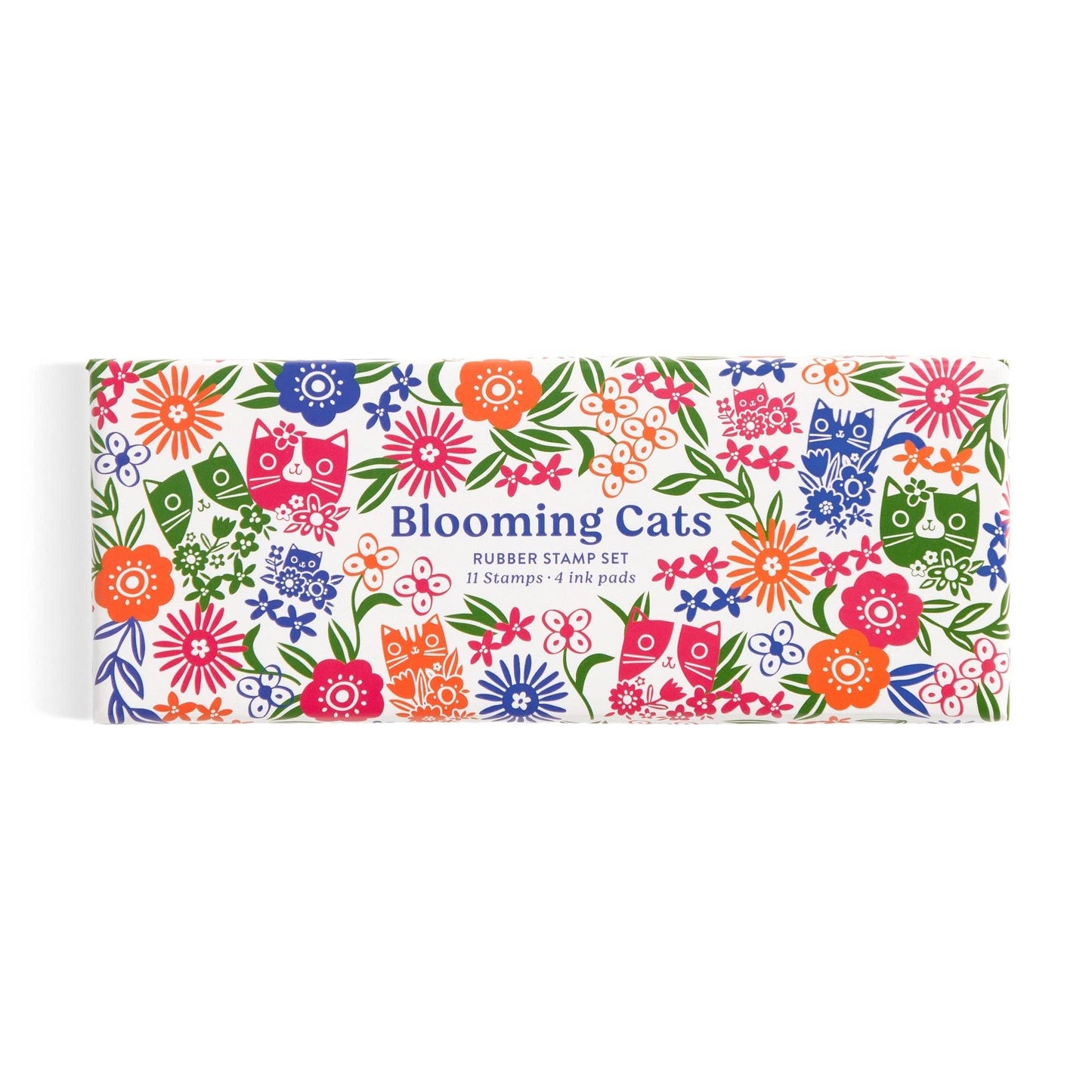 Blooming Cats Rubber Stamp Set