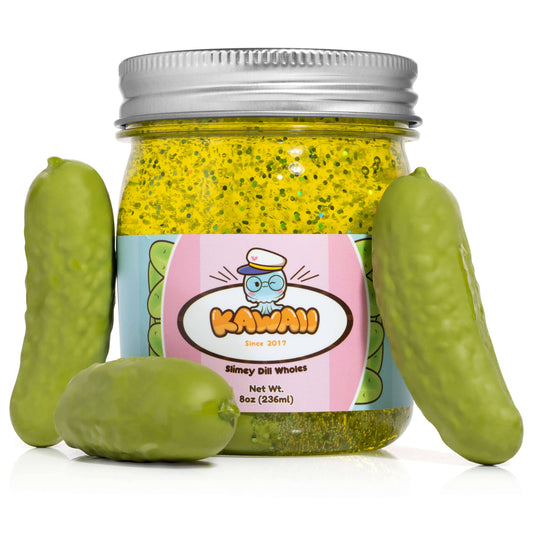 Shimmery Pickle Clear Slime (5pcs/case)