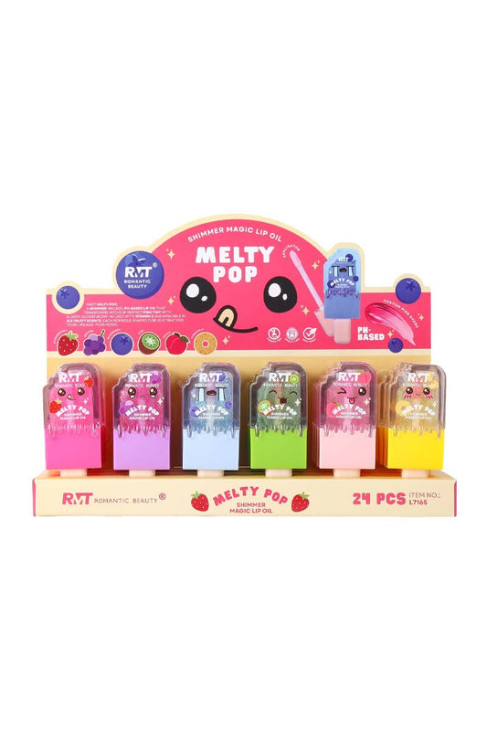 Romantic Beauty L7165 Melty Pop Shimmer Magic Lip Oil - 24