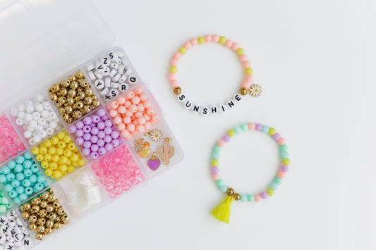 Sunshine City DIY Stretchy Bracelet Craft Kit, Summer Craft 