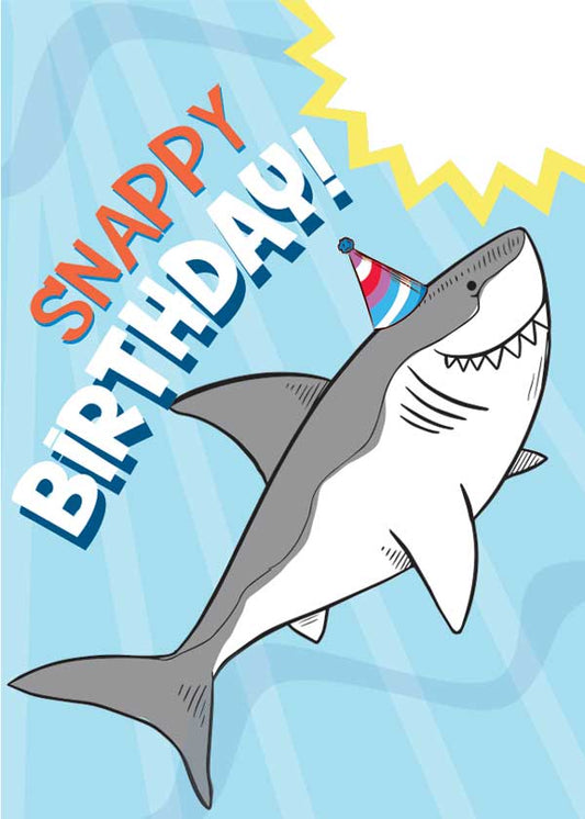 Shark Bite Birthday Card