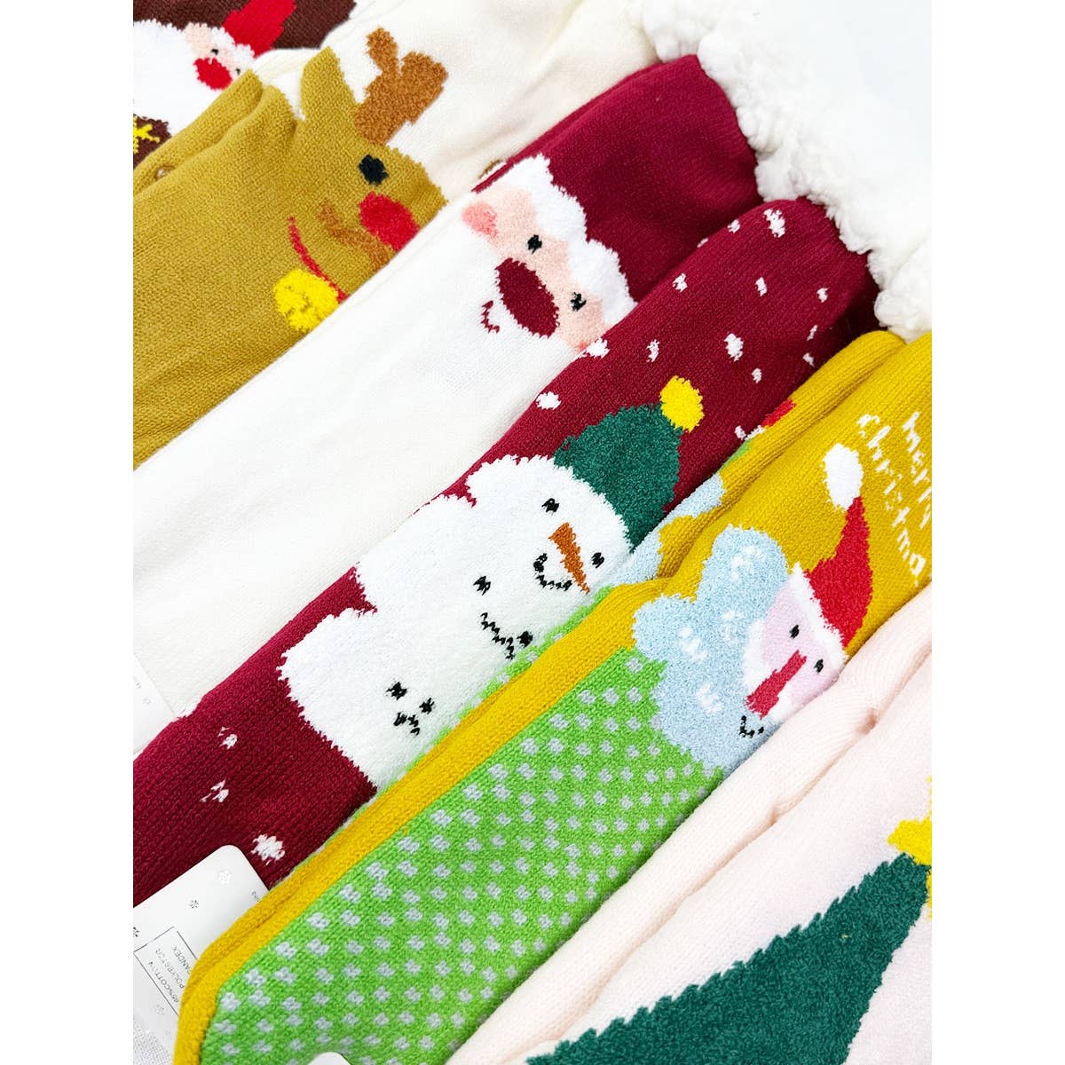 Fluffy Thermal Sherpa Christmas Slipper Socks