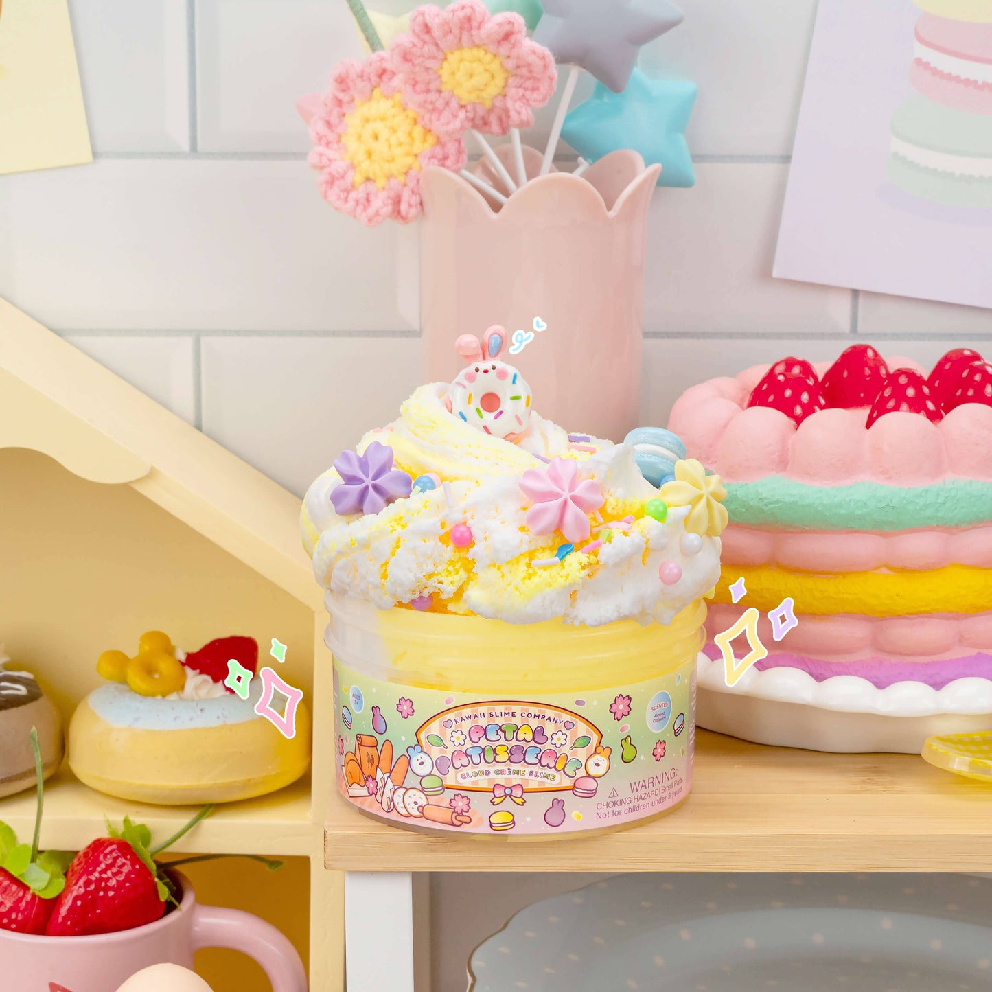 Petal Patisserie Cloud Creme Slime (4pcs/case)