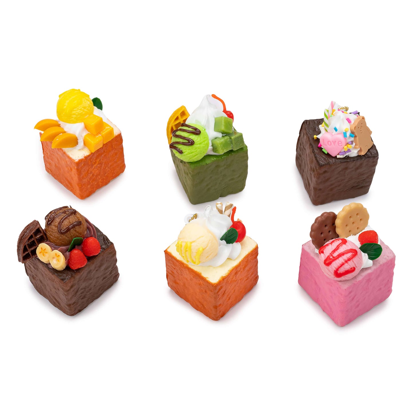 Fluffy Mochi Honey Toast Capsule Toy (6pcs/case)
