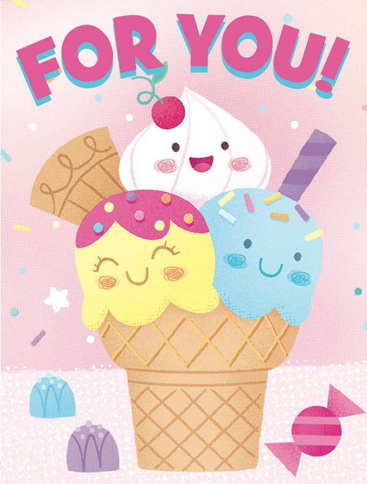 Kawaii Ice Cream Cone - Gift Enclosure