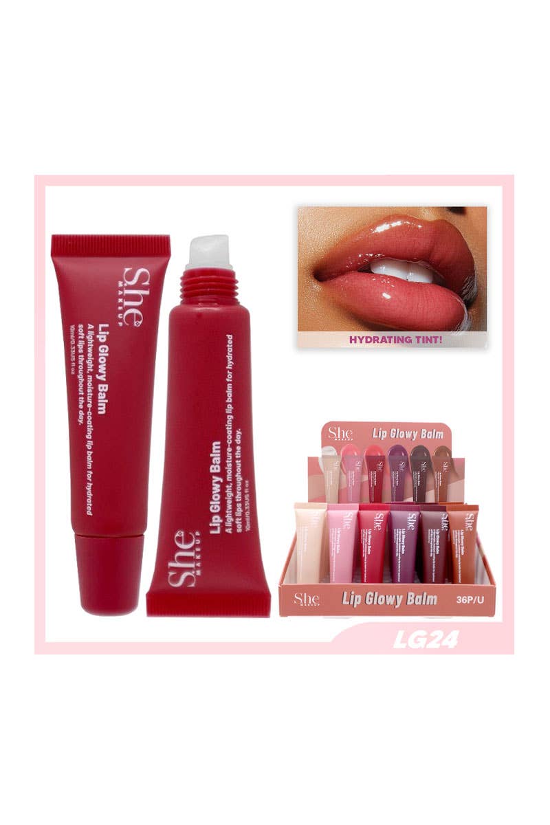 Makeup She LG24 Lip Glowy Balm - 36 pcs
