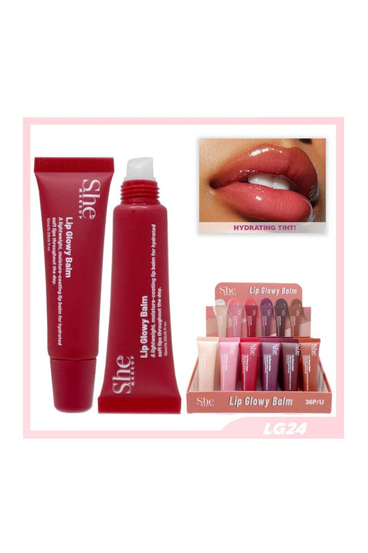 Makeup She LG24 Lip Glowy Balm - 36 pcs
