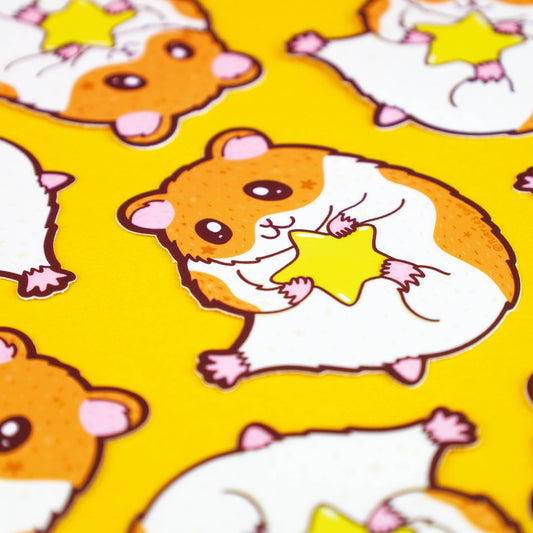 HamStar Hamster Cute Pet Galaxy Vinyl Sticker