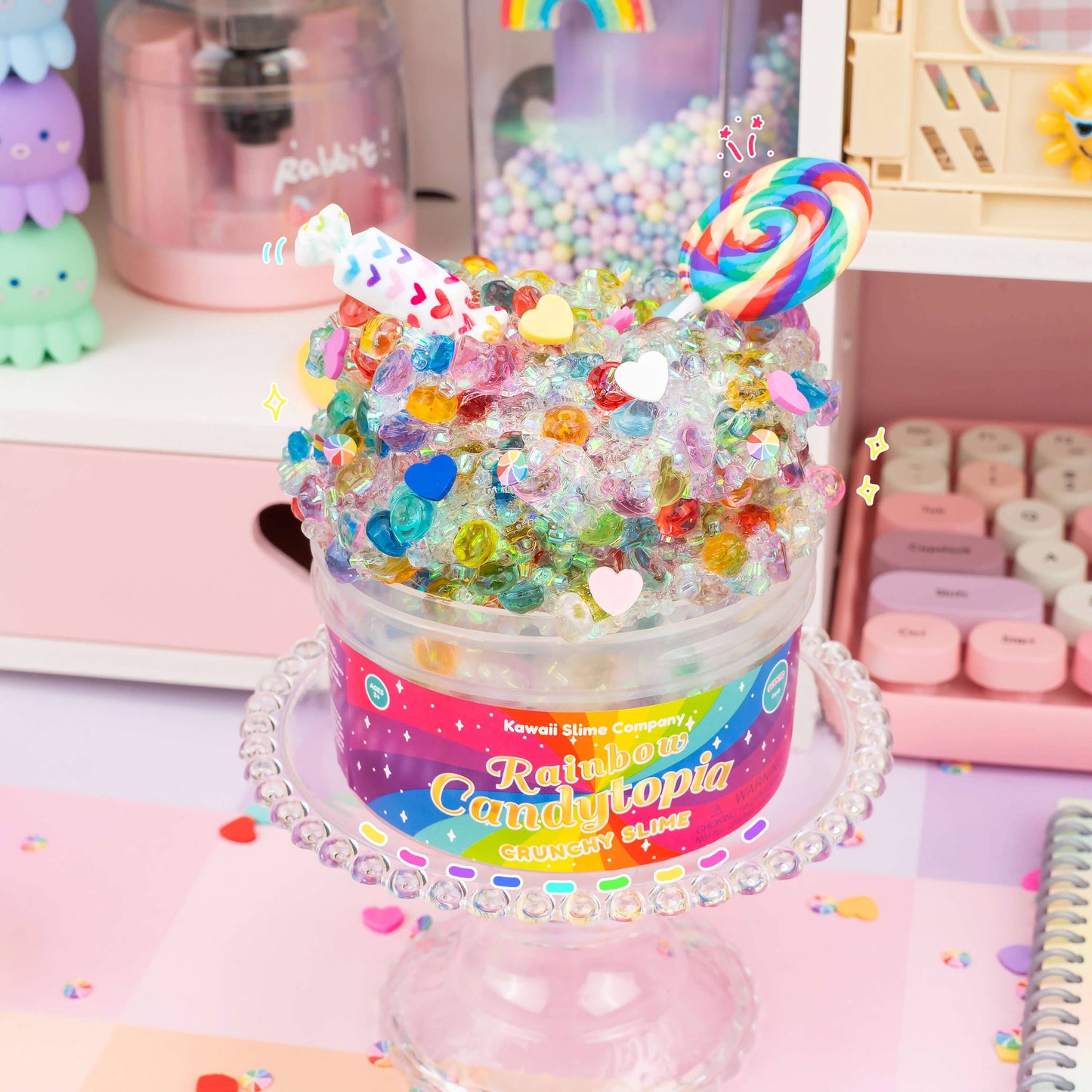 Rainbow Candytopia Crunchy Slime (4pcs/case)