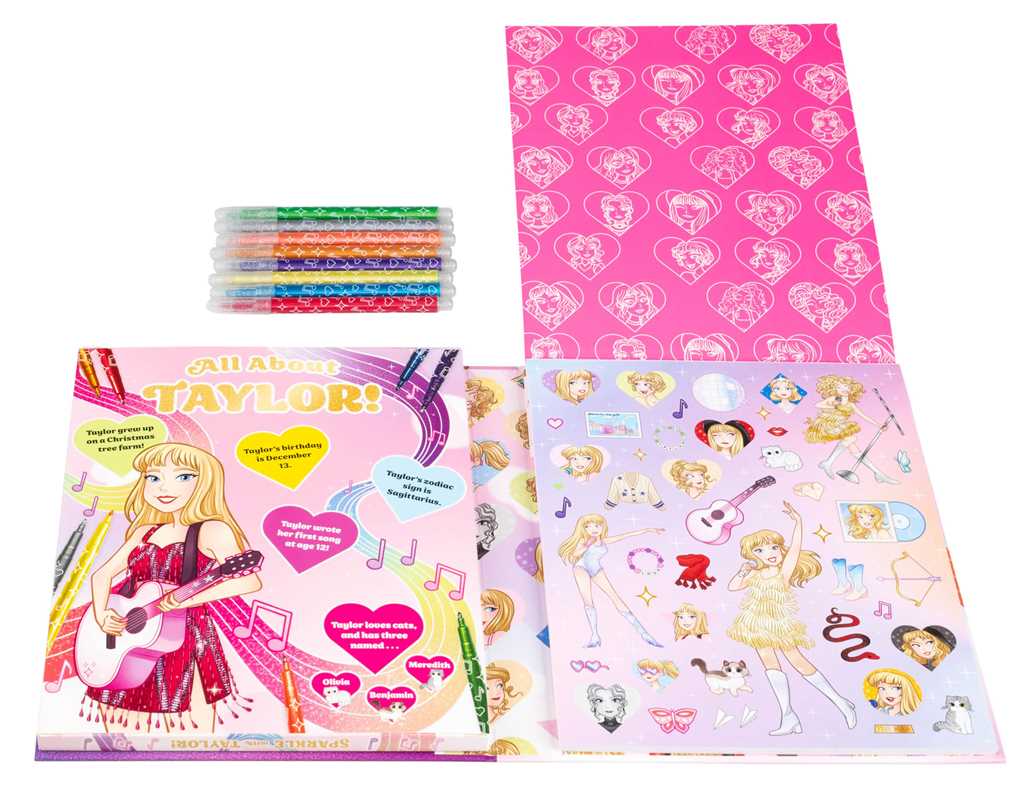 Sparkle with Taylor! A Glitter Coloring Kit by Editors of Silver Dolphin Books