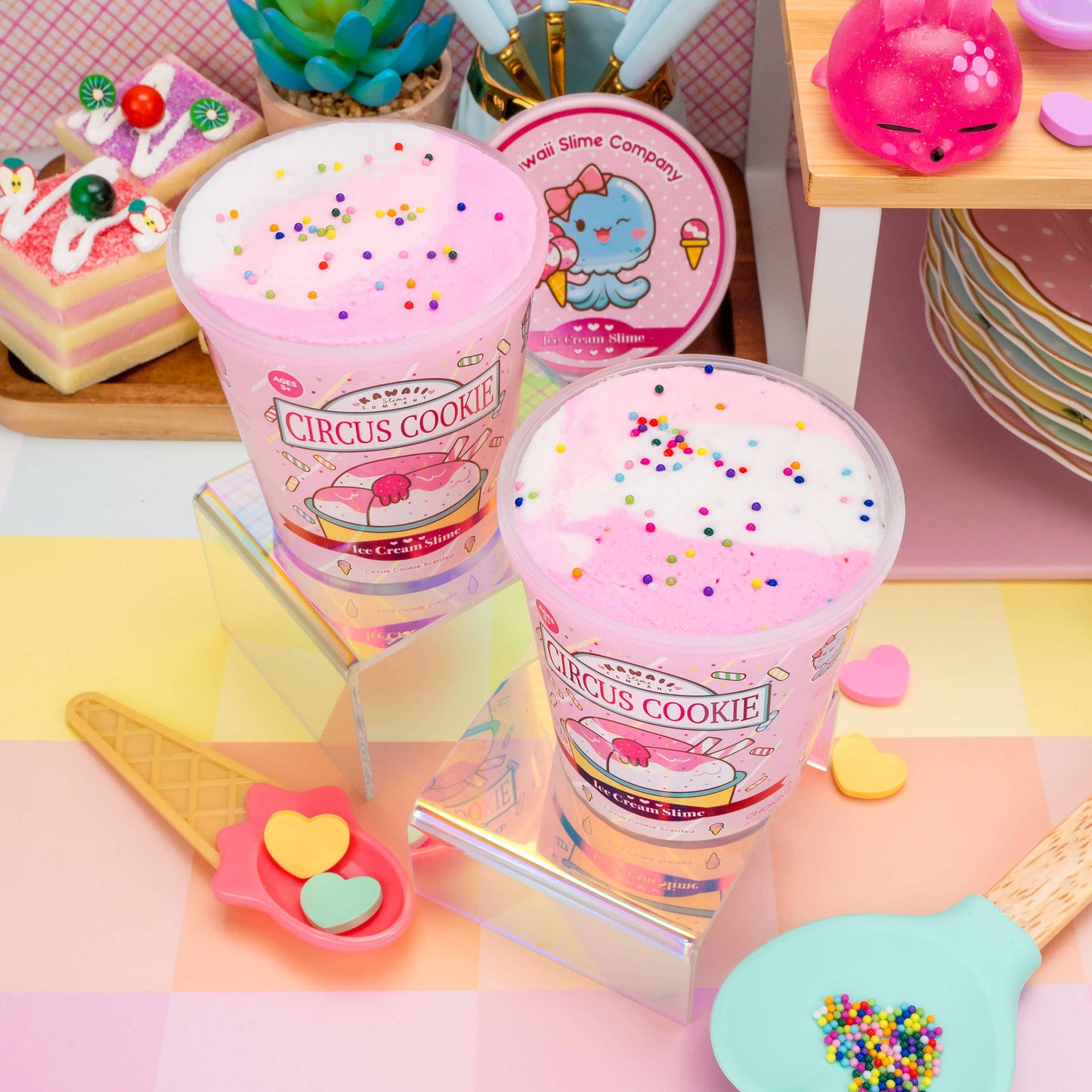 Circus Cookie Scented Ice Cream Pint Slime (5pcs/case)
