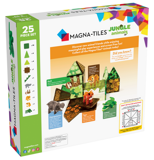 Magna-Tiles Jungle Animals 25-Piece Set