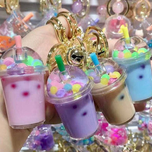 Pastel Round Top Floaty Key Charm