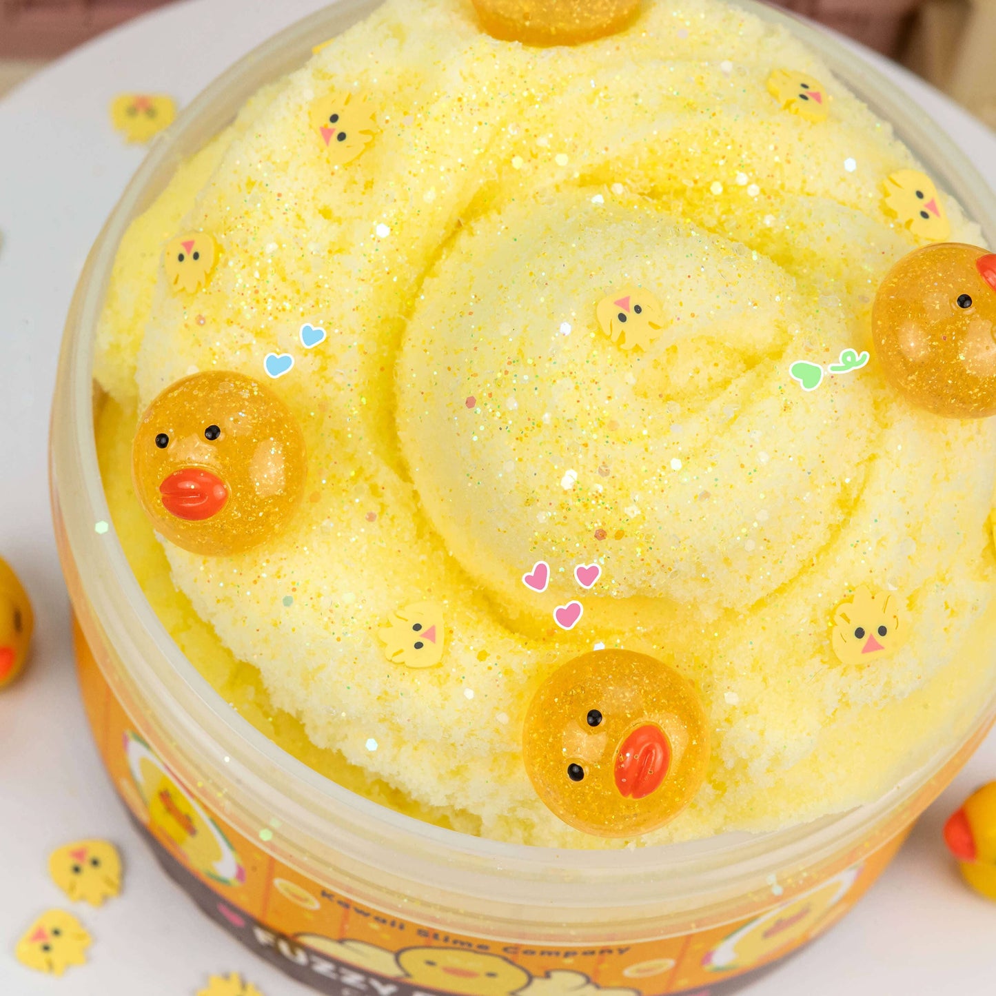 Fuzzy Duckling Cloud Slime (4pcs/case)
