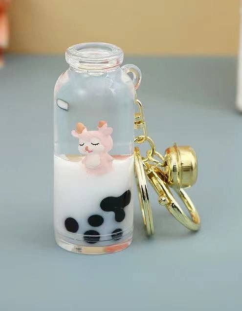 Snow Deer Boba Assortment Floaty Key Charm