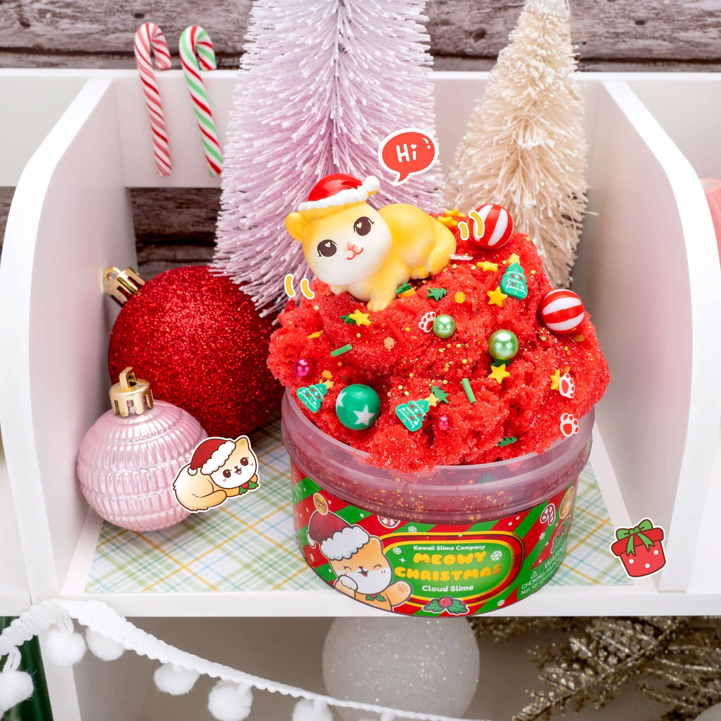 Meowy Christmas Cloud Slime (4pcs/case)