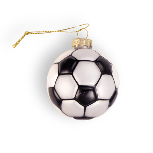 Soccer Ball, Vintage Glass Handmade Sport Christmas Ornament 2025