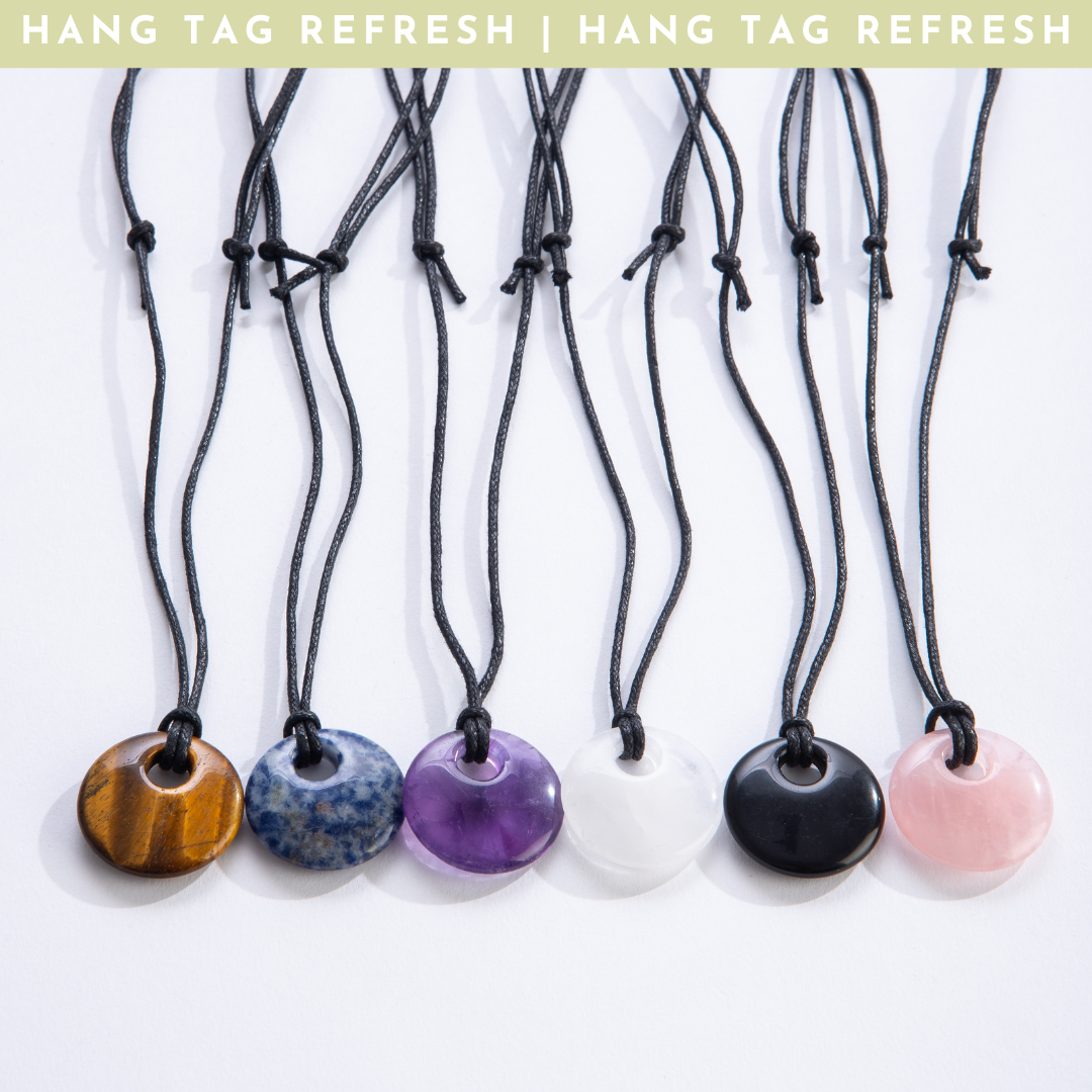 Circle Stone Pendants