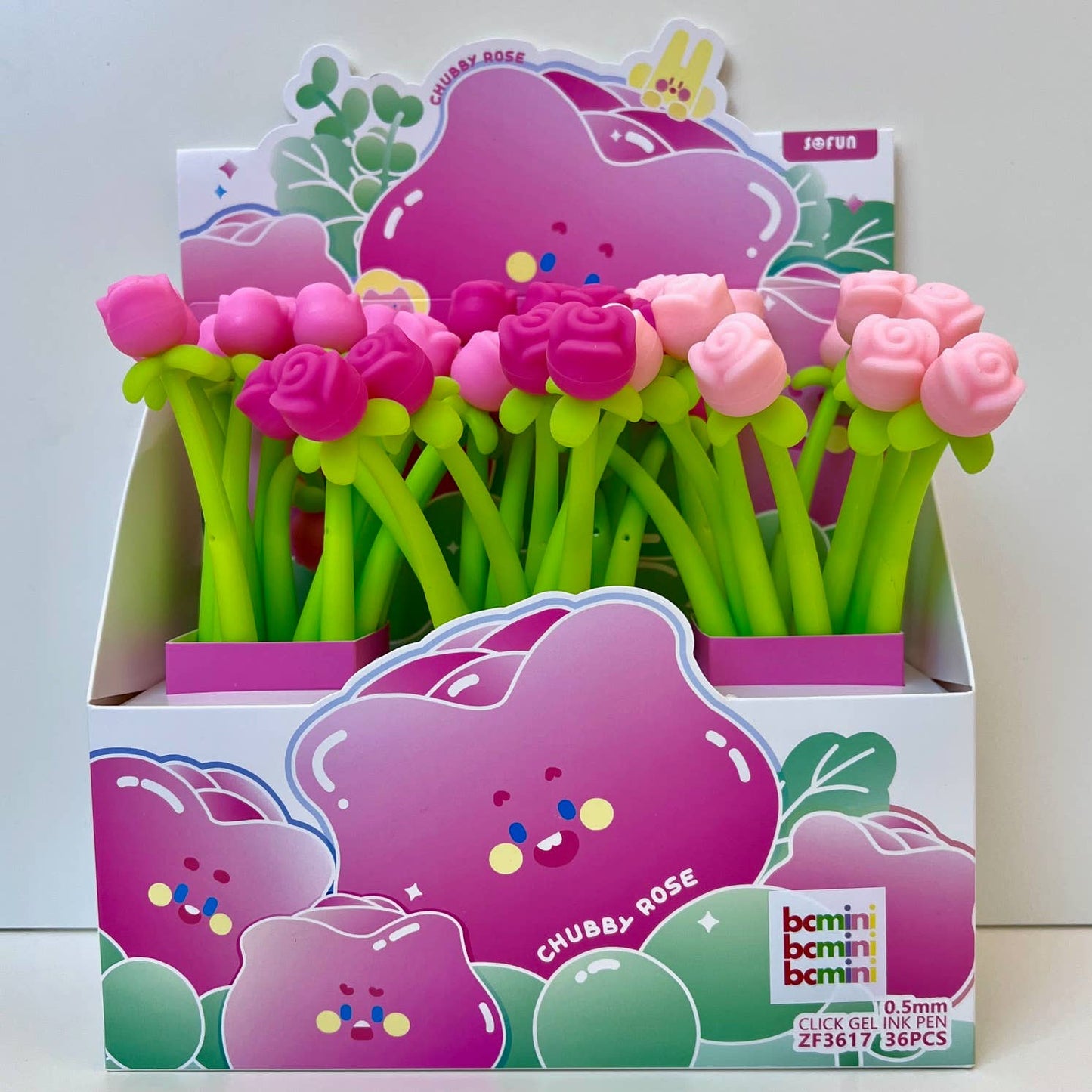 22679 ROSE WIGGLE GEL PEN-36