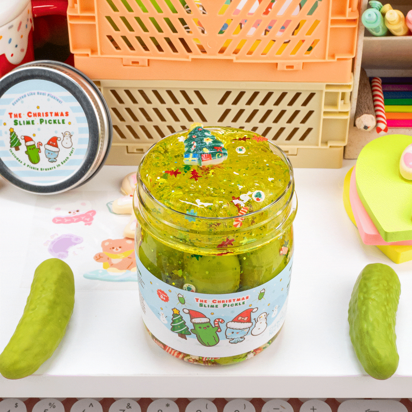 The Christmas Pickle Clear Slime (5pcs/case)