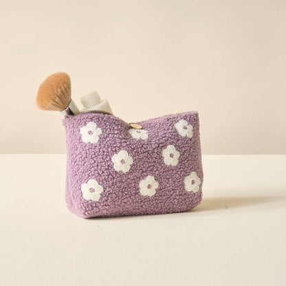 Teddy Pouch - Flower Purple