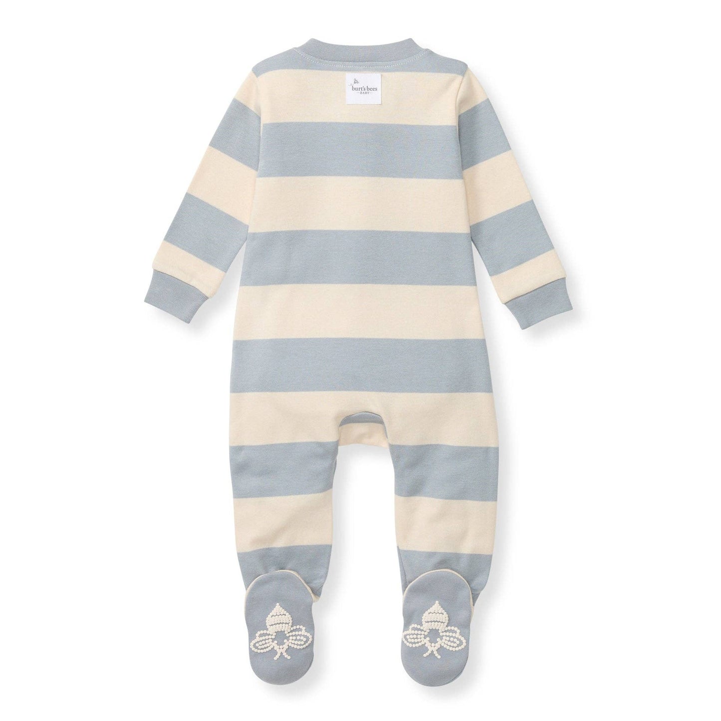 Rugby Stripe Organic Cotton Sleep & Play - Quarry