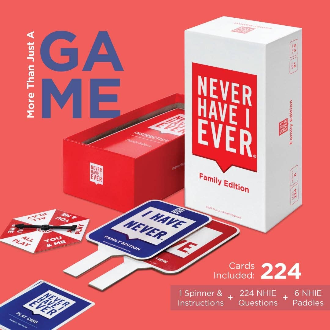 Never Have I Ever, The Family Edition Party Card Game