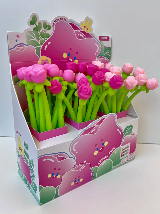 22679 ROSE WIGGLE GEL PEN-36