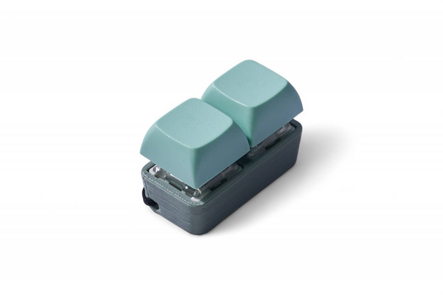 2 Key Mechanical Keyboard Fidget Keychain - Two-Tone Series
