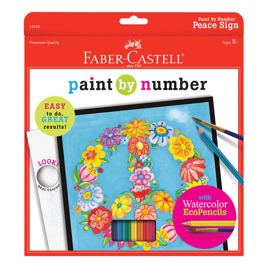 Paint by Number Peace Sign Art Kit for Kids