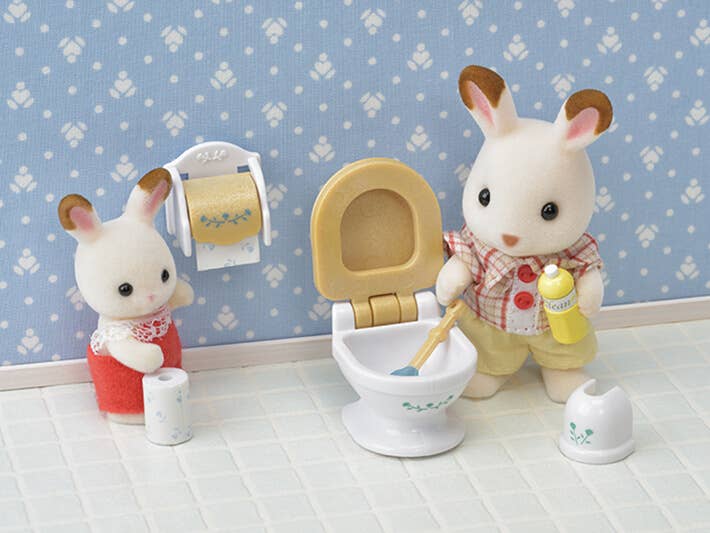 Calico Critters Country Bathroom Set, Dollhouse Furniture