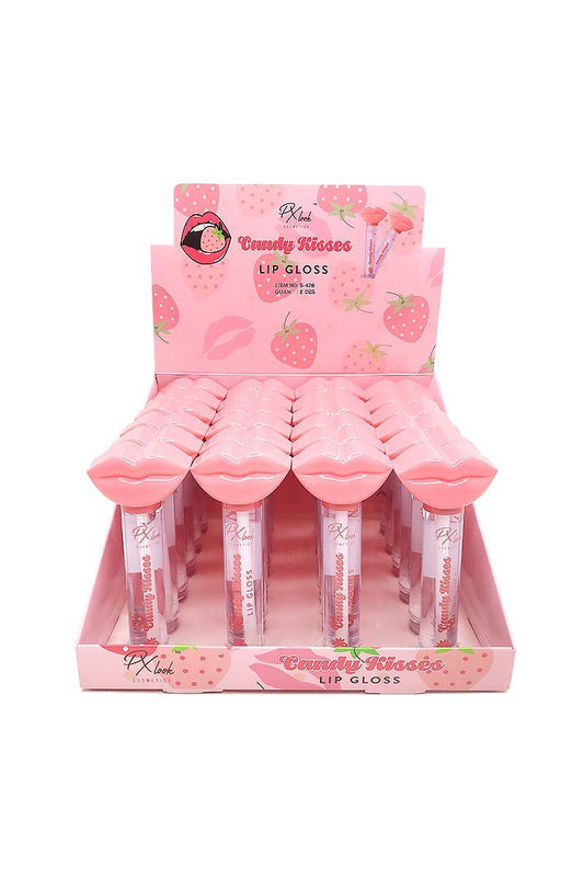 PxLook S-478 Candy Kisses Lip Gloss - 24pc