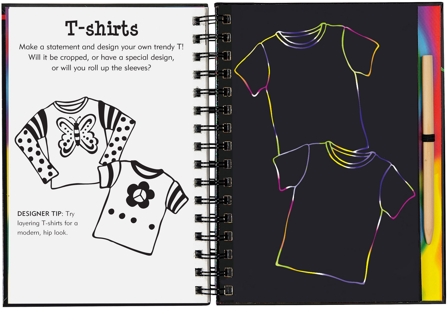 Scratch & Sketch Fashion Show (Trace Along)
