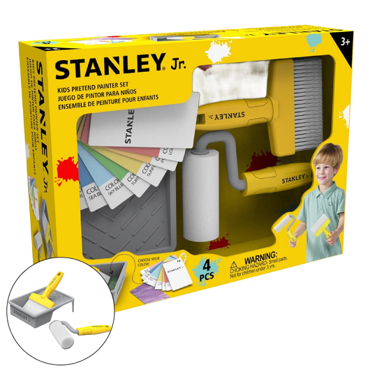 Red Toolbox - Stanley Jr. Deluxe Kid's Painters Set