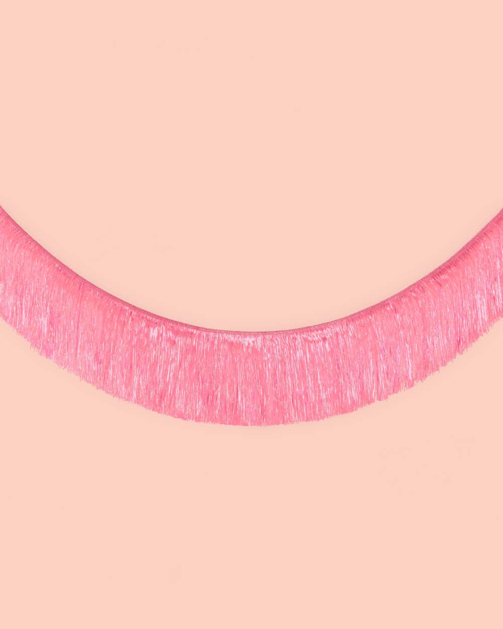 Pink Fringe Party Banner, Birthday Party Supplies,Pink Décor