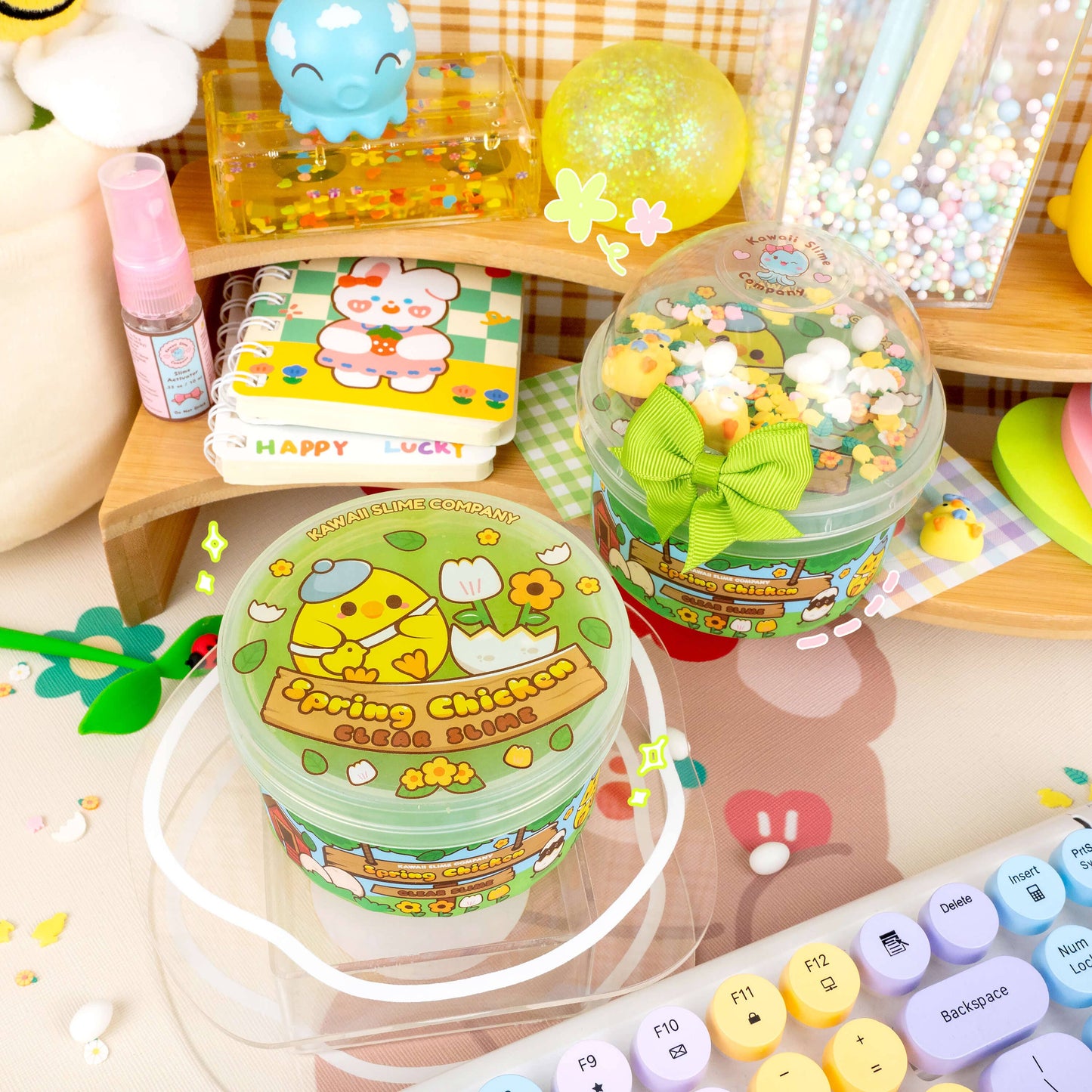 Spring Chicken Clear Slime (4pcs/Case)