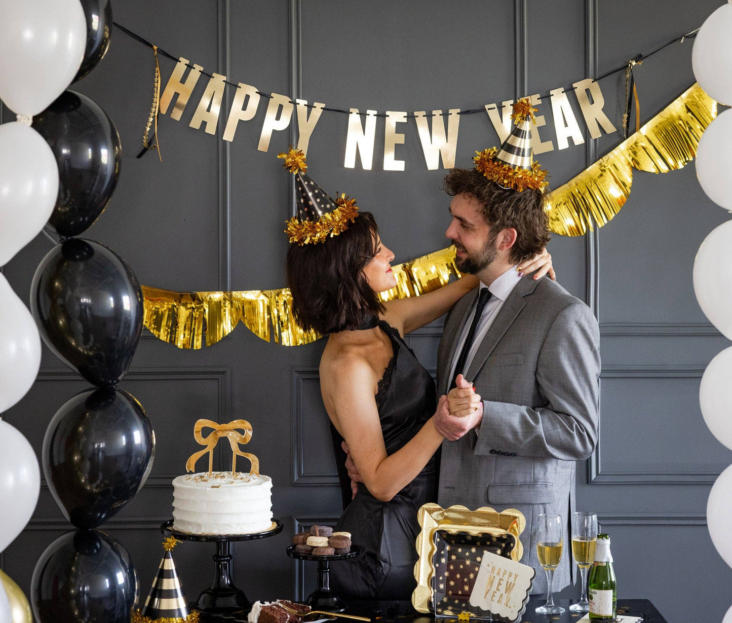 Black and Gold Party Hats