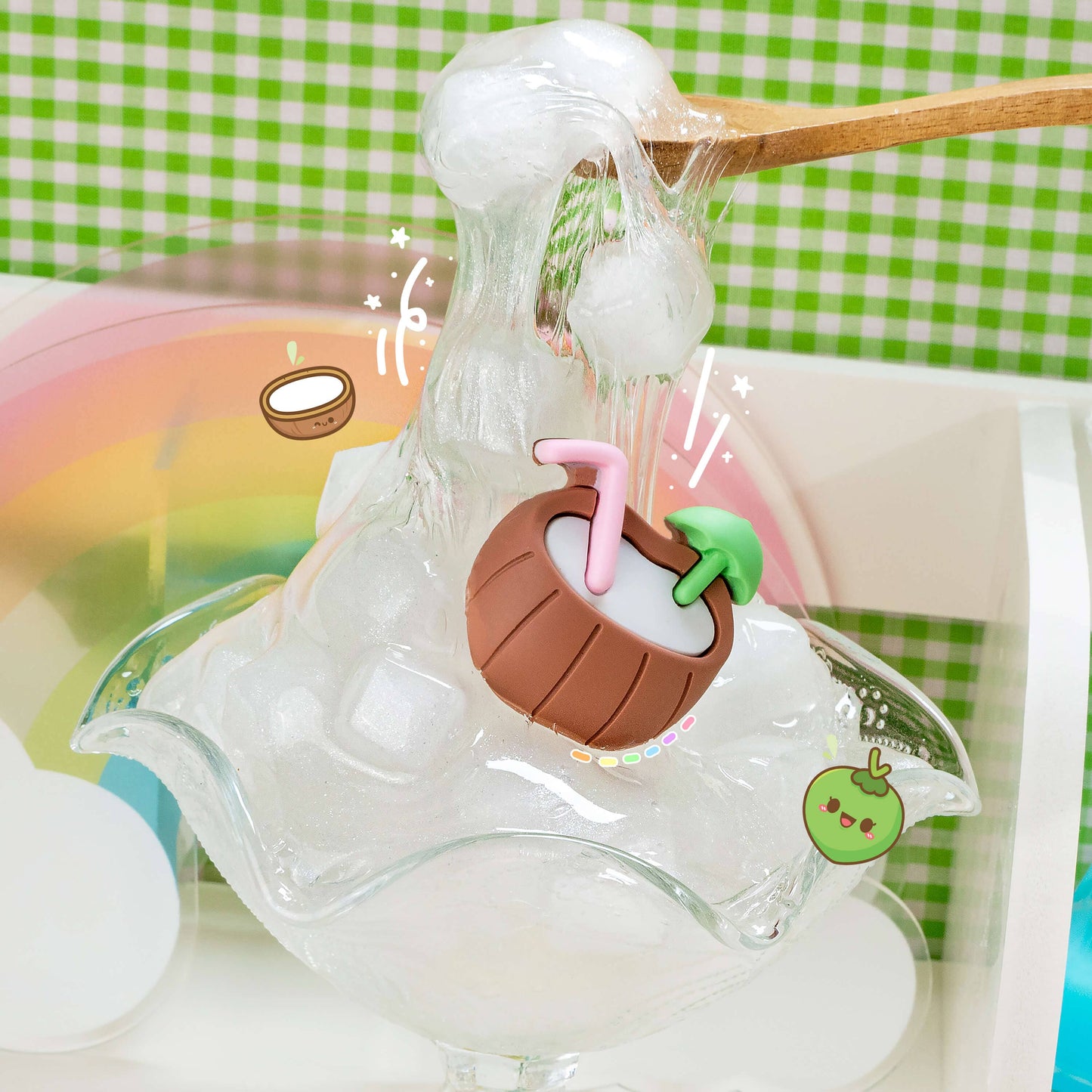 Mogoo Mogoo Coconut Jelly Cube Clear Slime