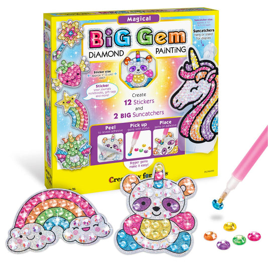 Big Gem Diamond Painting – Magical DIY Craft for Kids