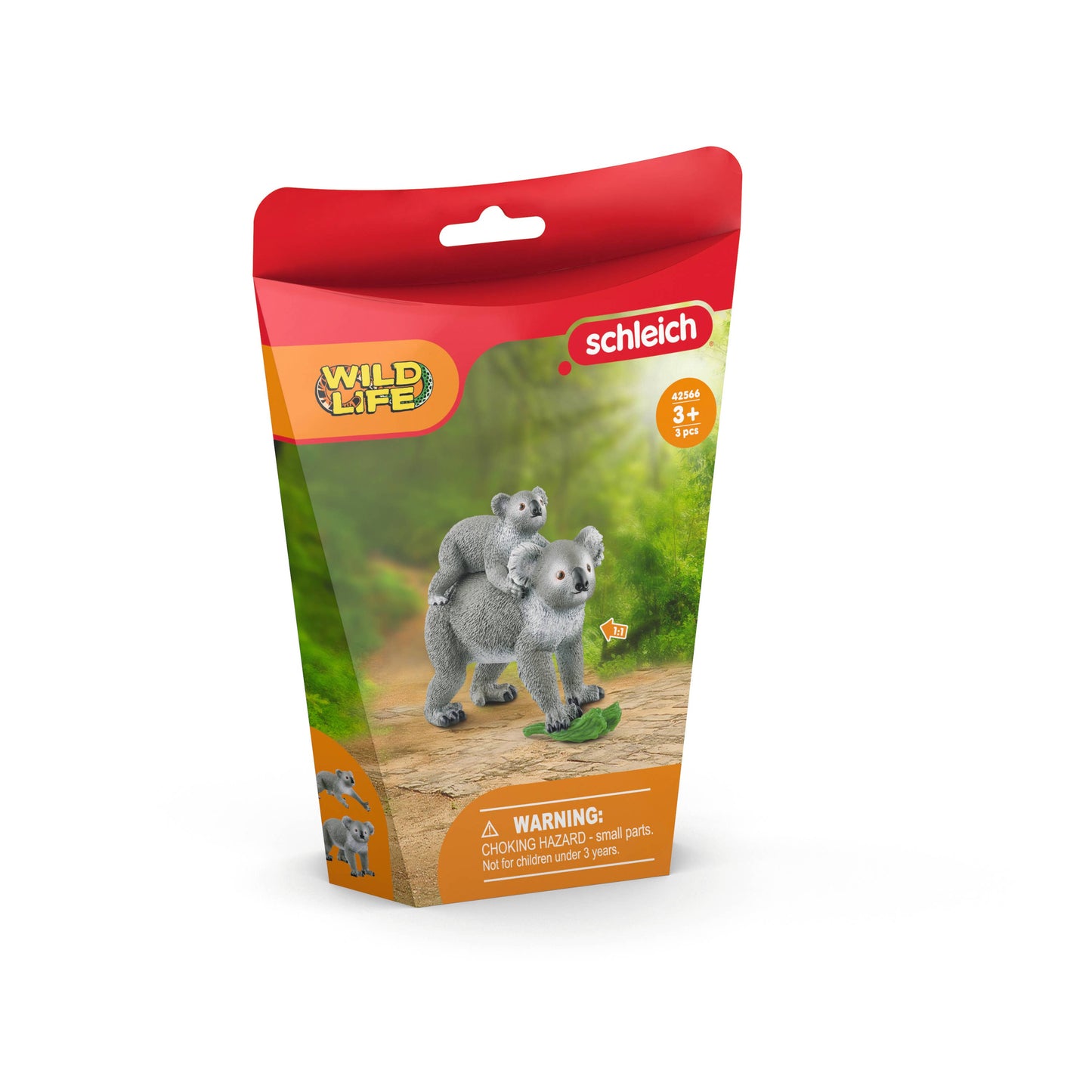 Koala Mother With Baby Wild Animals Playset
