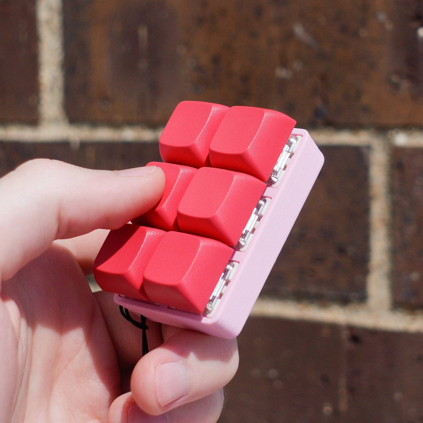 6 Key StrudelPop: Mechanical Keyboard Fidget Keychain