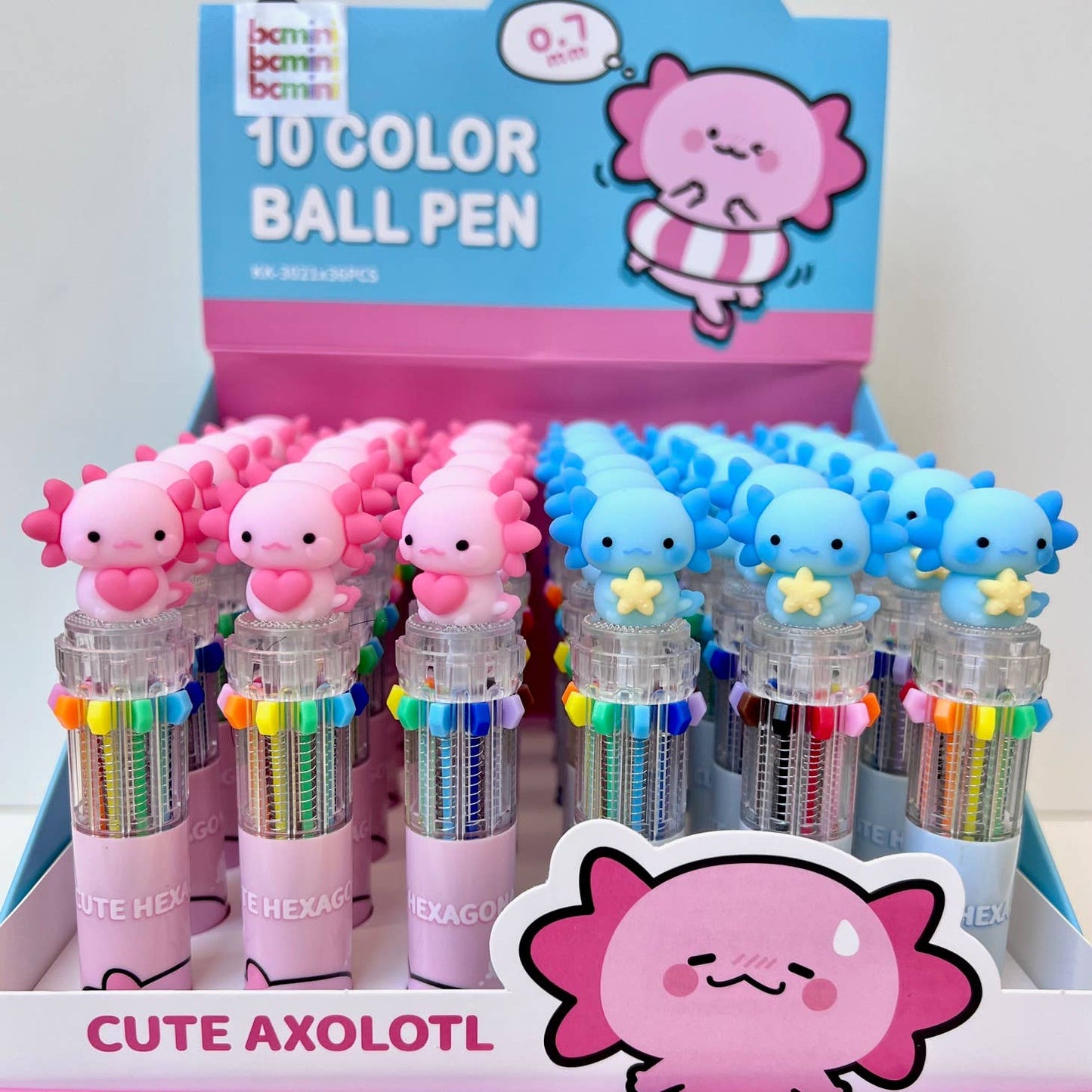 23035 Axolotl 10-Color Retractable Ball Pen-36
